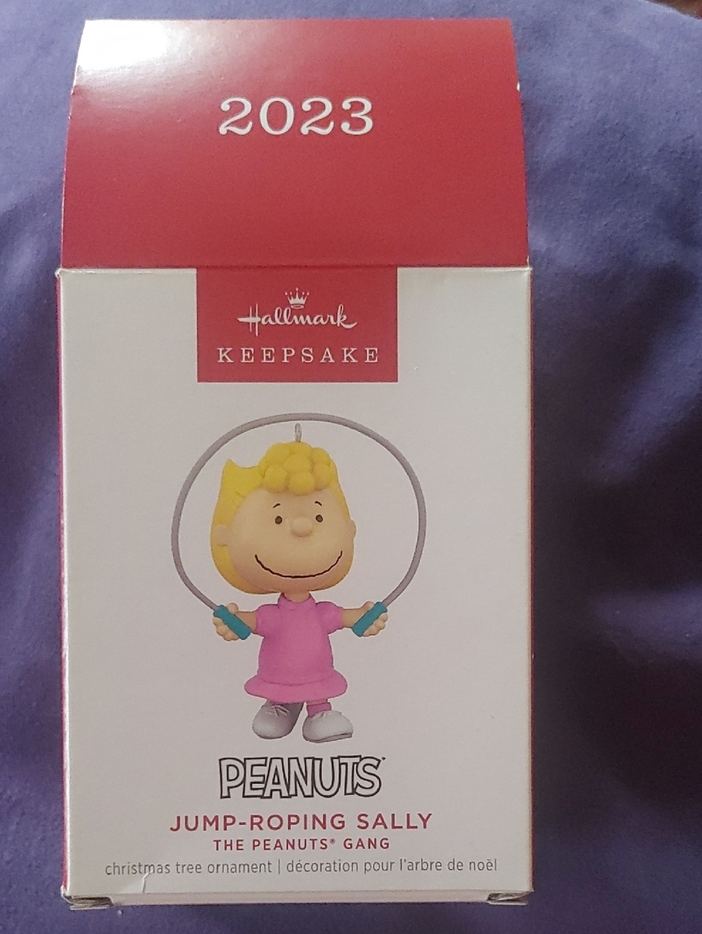 Hallmark Peanuts Jump-Roping Sally Ornament - Pink & Yellow